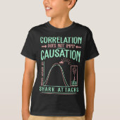 Funny Correlation Does Not Imply Causation Premium T-Shirt (Vorderseite)