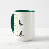 Funny Cosmetic Chirurg Pinguin Patient Cartoon Tas Tasse (Vorderseite Links)