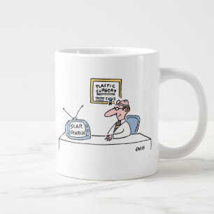Funny Cosmetic Plastic Chirurg Cartoon Jumbo Tasse