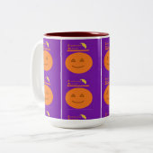 Funny Costume Design Pumpkin Halloween Tasse (Vorderseite Links)