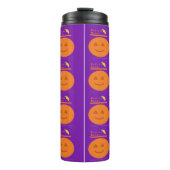 Funny Costume Design Pumpkin Thermal Tumbler Thermosbecher (Vorderseite)