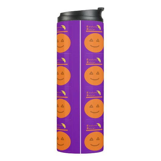 Funny Costume Design Pumpkin Thermal Tumbler Thermosbecher (Nach links gedreht)
