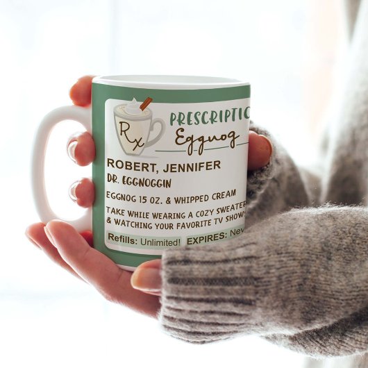 Funny Cosy Prescription Holiday Eggnog Kaffeetasse