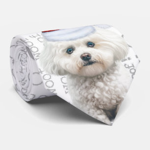 Funny Coton de Tulear Christmas Dog Lover Krawatte