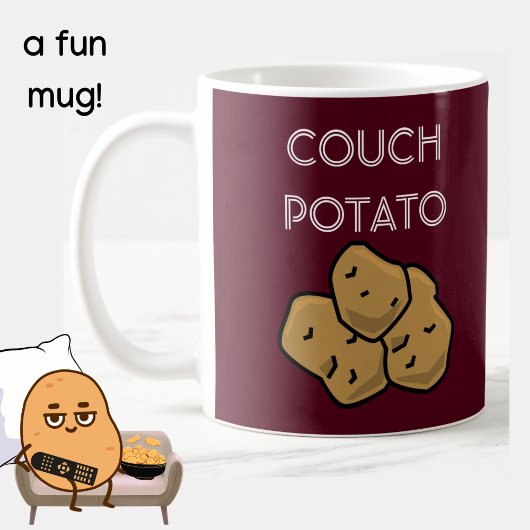 Funny "Couch Potato" Binge Watching Tasse