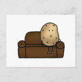 Funny Couch Potato Cartoon Design Postkarte (Vorderseite)