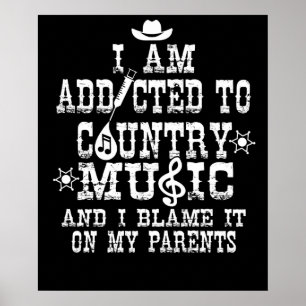 Funny Country Music Lover Gabe Country Music Poster