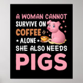 Funny Country Pig Liebhaber Poster (Vorne)