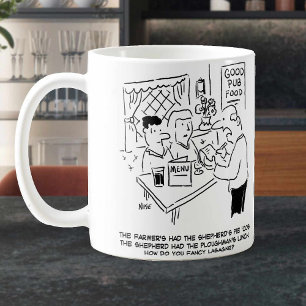Funny Country Pub Essen. Pub Food Gag auf Kaffeetasse