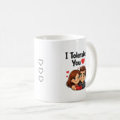 Funny Couple, Cute Love, Valentine’s Day Gift  Kaffeetasse (VorderseiteRechts)