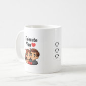 Funny Couple, Cute Love, Valentine’s Day Gift  Kaffeetasse (Vorderseite Links)