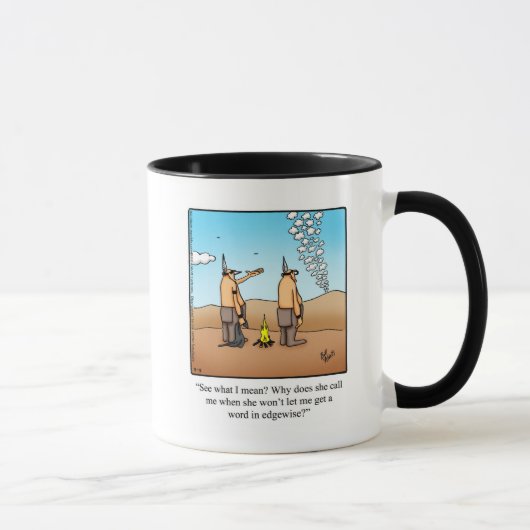 Funny Couple Spaß Cartoon Tasse Geschenk (Rechts)