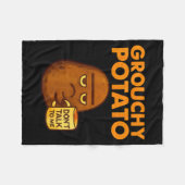 Funny Couple Sweet Tato &amp; Grouchy Tato  Fleecedecke (Vorderseite (Horizontal))