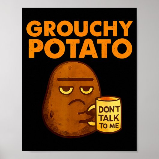 Funny Couple Sweet Tato & Grouchy Tato Poster (Vorne)