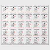 Funny Couple Valentinstag Geschenkpapier (Flach)