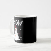Funny Couples Christmas Party Snow Man Merry Xmas Kaffeetasse (Vorderseite Links)
