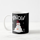 Funny Couples Christmas Party Snow Man Merry Xmas Kaffeetasse (Links)