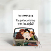 Funny Couples Ehemann Ehefrau Spaß Grußkarte Dankeskarte