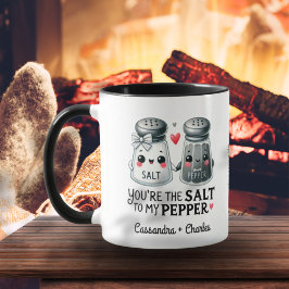 Funny Couples Geschenk "Salz to My Pepper" Maßgesc Tasse
