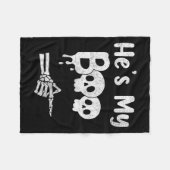 Funny Couples Halloween Matching Kostüme Fleecedecke (Vorderseite (Horizontal))