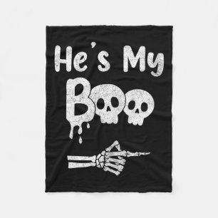 Funny Couples Halloween Matching Kostüme Fleecedecke