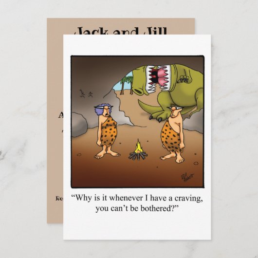 Funny Couples Kinderdusche Einladung (Vorne/Hinten)