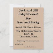 Funny Couples Kinderdusche Einladung (Rückseite)