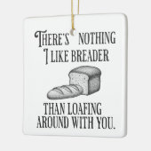 Funny Couple's Pun Joke Bread Gift Keramikornament (Links)