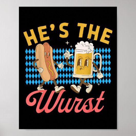 Funny Couples Shes A Brat Hes The Wurst  Poster (Vorne)