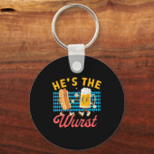 Funny Couples She's A Brat He's The Wurst Schlüsselanhänger (Vorderseite)