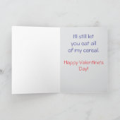 Funny Couples Valentine's Day Card Feiertagskarte (Innenseite)