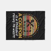 Funny Couponing, Coupon Clipper Money Sparquote Fleecedecke (Vorderseite (Horizontal))