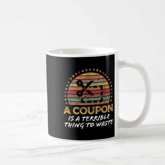 Funny Couponing, Coupon Clipper Money Sparquote Kaffeetasse (Rechts)