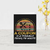 Funny Couponing, Coupon Clipper Money Sparquote Karte (Gelbe Blume)