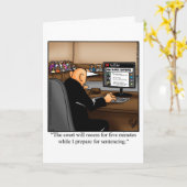 Funny Courtroom Spaß Blank Grußkarte Karte (Gelbe Blume)