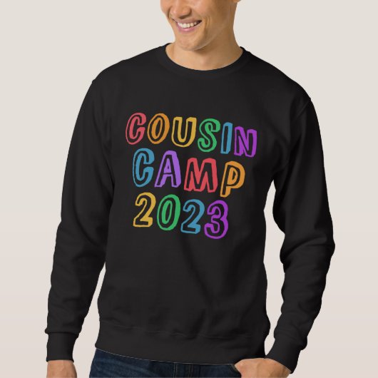 Funny COUSIN CAMP 2023 Grandma Sign Autographs Sle Sweatshirt (Vorderseite)