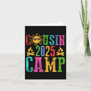 Funny Cousin Camp 2025 Camping Crew Sommerferien Karte
