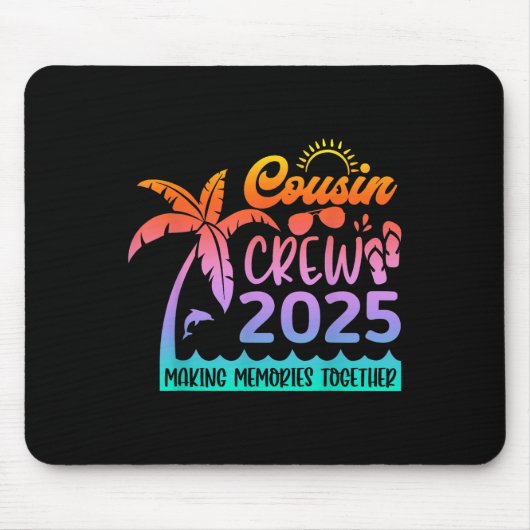 Funny Cousin Crew 2025 Summer Group Memorie machen Mousepad (Vorne)