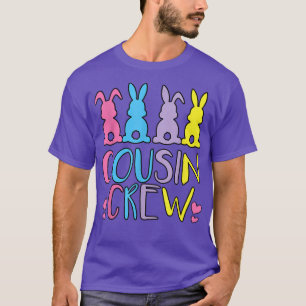 Funny Cousin Crew Bunnies Easter Matching Colorful T-Shirt