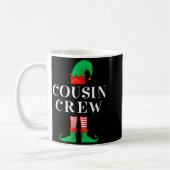 Funny Cousin Crew Elf Christmas Elf Cousin Sweater Kaffeetasse (Links)