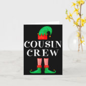 Funny Cousin Crew Elf Christmas Elf Cousin Sweater Karte (Gelbe Blume)