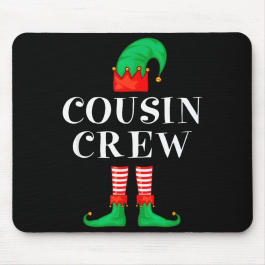 Funny Cousin Crew Elf Christmas Elf Cousin Sweater Mousepad (Vorne)
