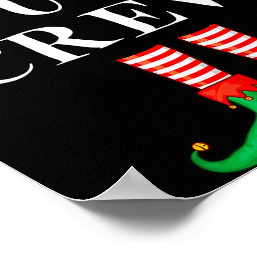 Funny Cousin Crew Elf Christmas Elf Cousin Sweater Poster (Ecke)