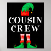 Funny Cousin Crew Elf Christmas Elf Cousin Sweater Poster (Vorne)