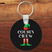 Funny Cousin Crew Elf Christmas Elf Cousin Sweater Schlüsselanhänger (Vorderseite)
