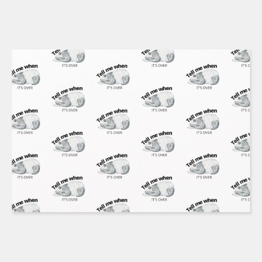 Funny Covid Animal Christmas Geschenk Wrap Set Geschenkpapier Set (Vorderseite 3)