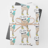 Funny Covid Animal Christmas Geschenk Wrap Set Geschenkpapier Set (Beispiel)