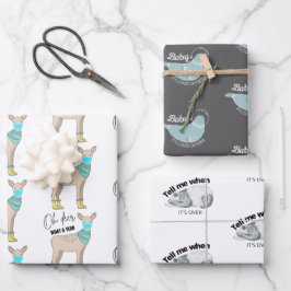 Funny Covid Animal Christmas Geschenk Wrap Set Geschenkpapier Set