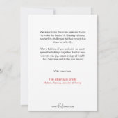 Funny Covid Christmas Tree Feiertagskarte (Rückseite)