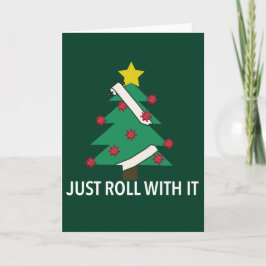 Funny Covid Christmas Tree Pun Karte